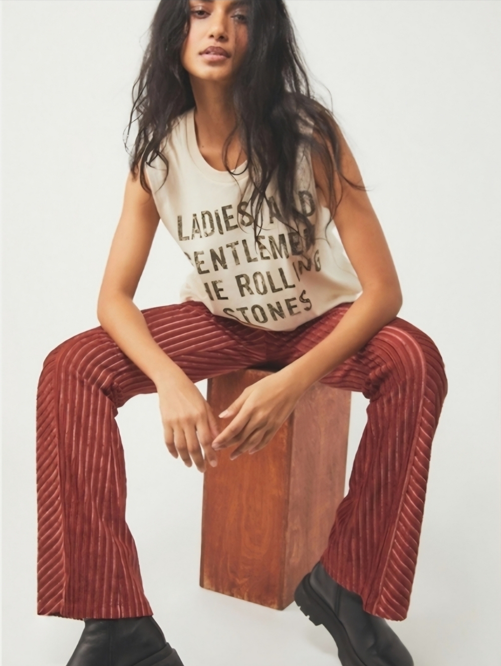Free People Velvet Flare Pullon Pants